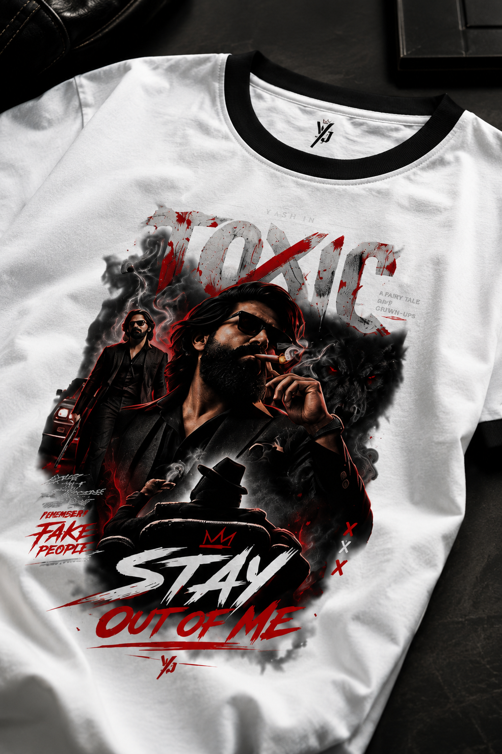 STAY OUT OF ME – Premium Graphic T-Shirt | 100% Cotton, 180 GSM Bio-Wash | Unisex
