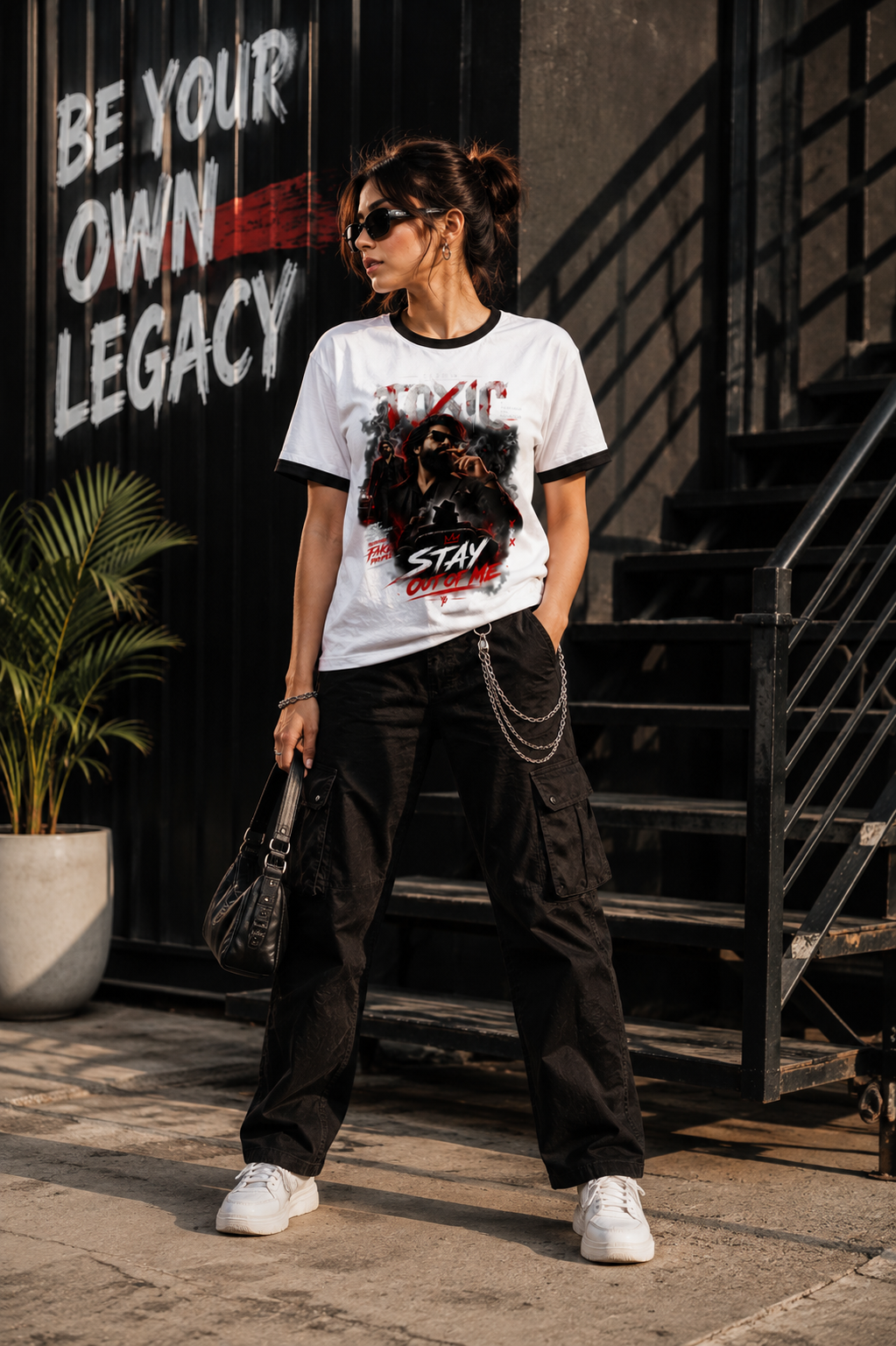 STAY OUT OF ME – Premium Graphic T-Shirt | 100% Cotton, 180 GSM Bio-Wash | Unisex