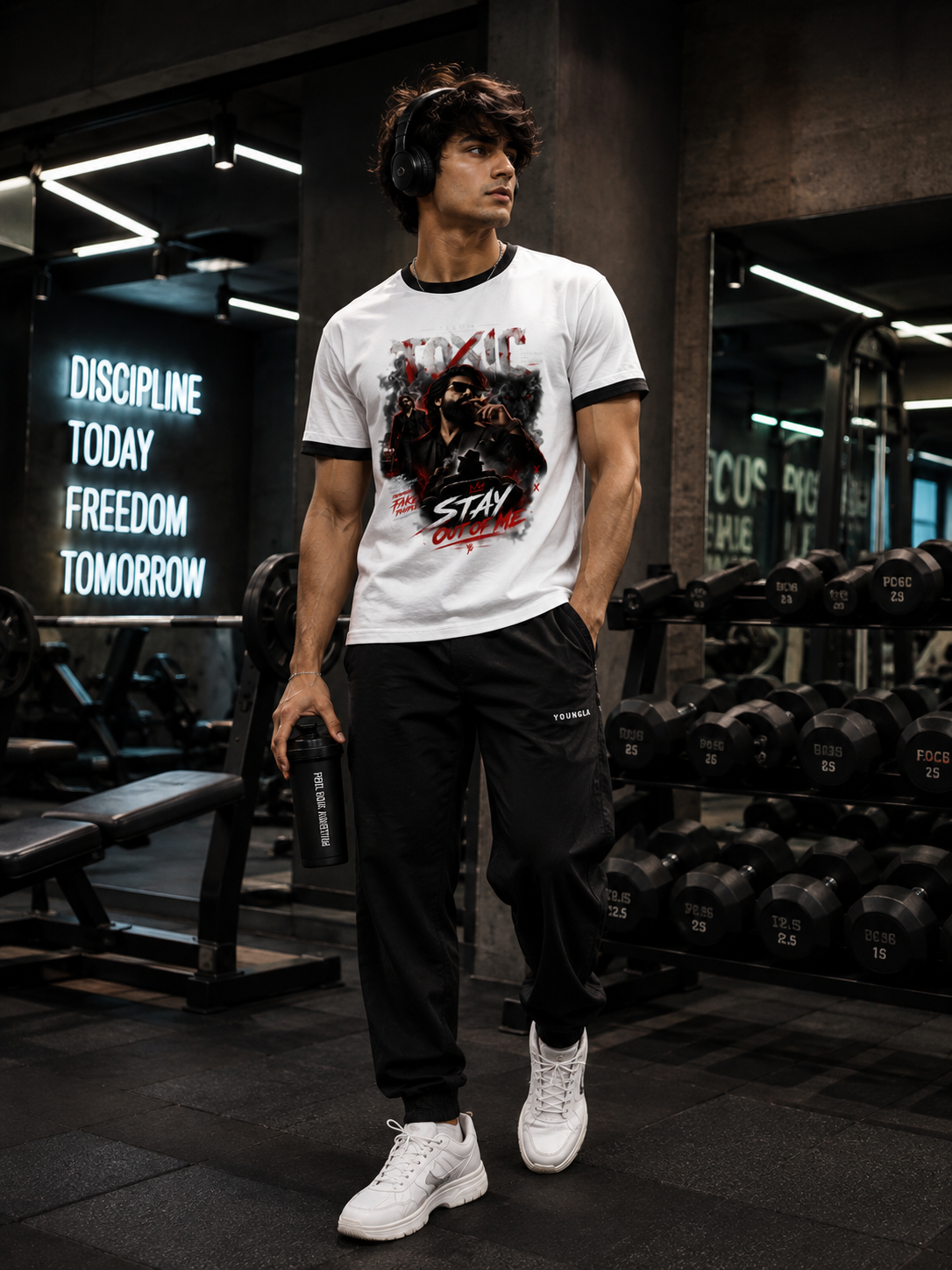 STAY OUT OF ME – Premium Graphic T-Shirt | 100% Cotton, 180 GSM Bio-Wash | Unisex