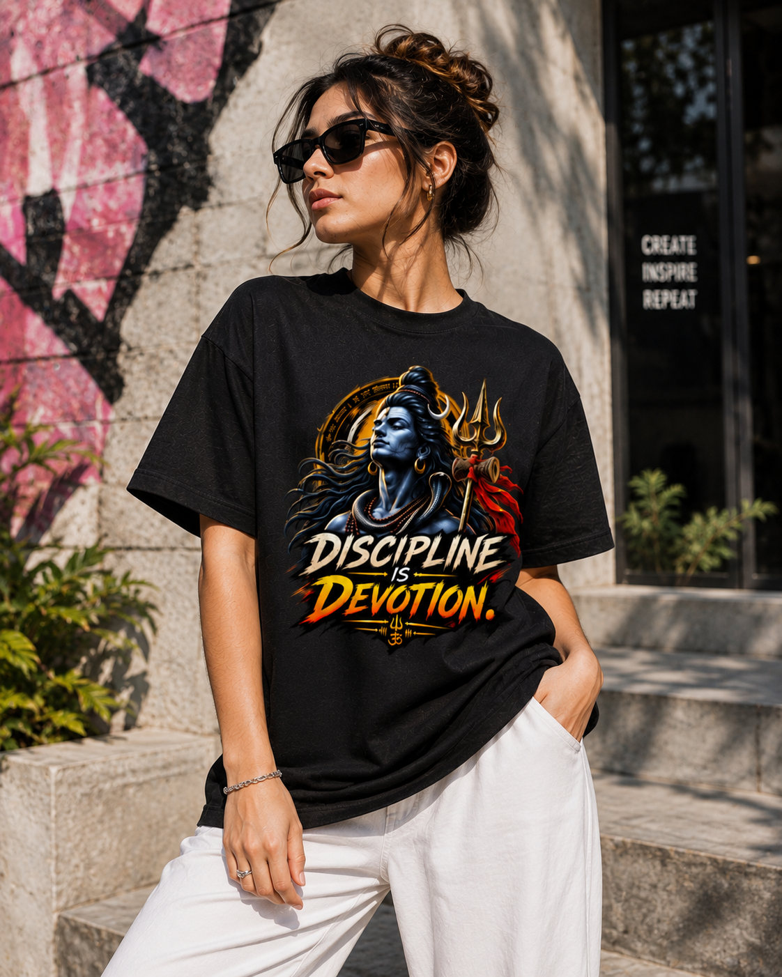 Discipline Is Devotion - Shiva Graphic T-Shirt (Unisex)
