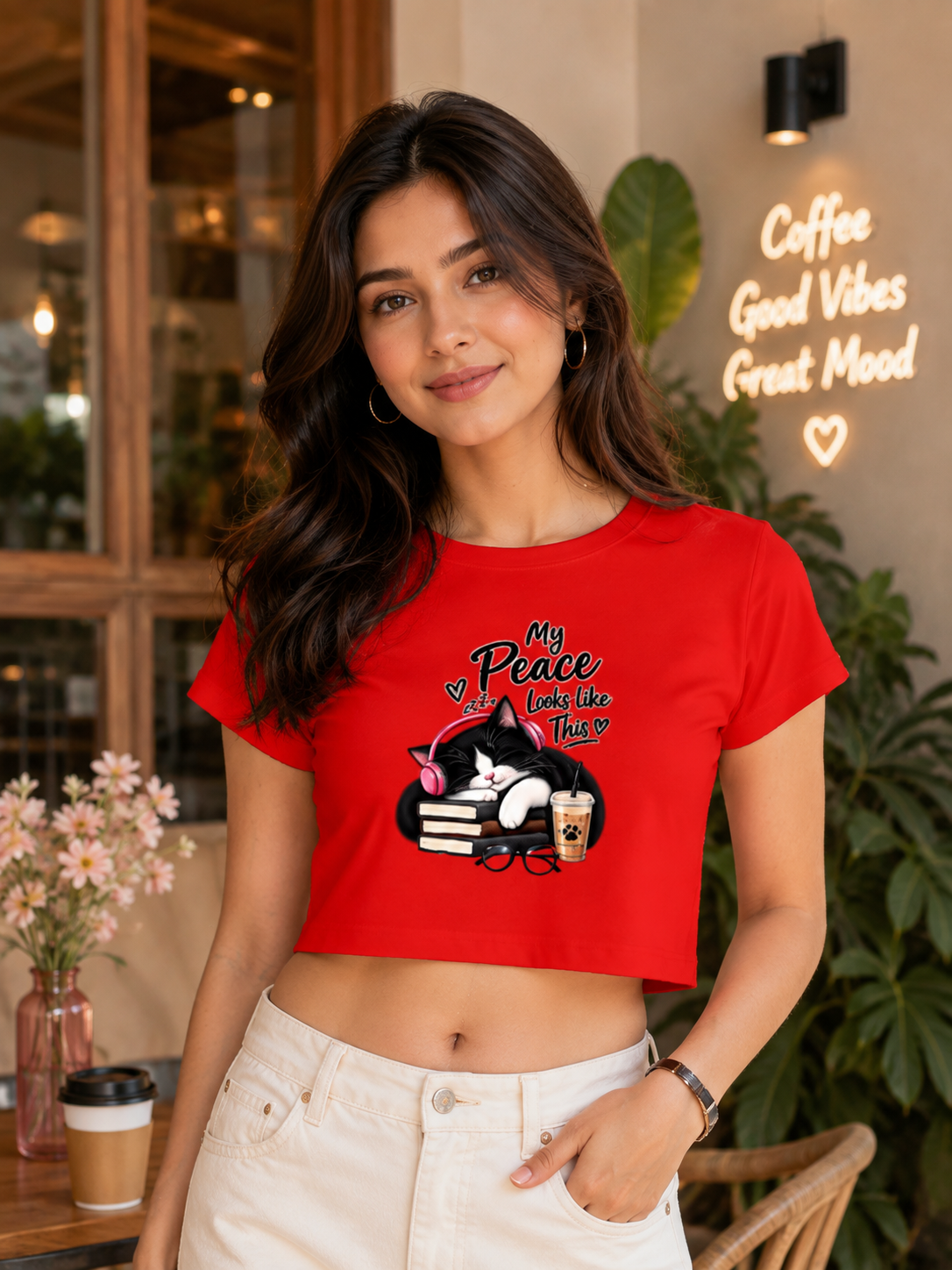 Women’s My Peace Crop Top | 100% Cotton