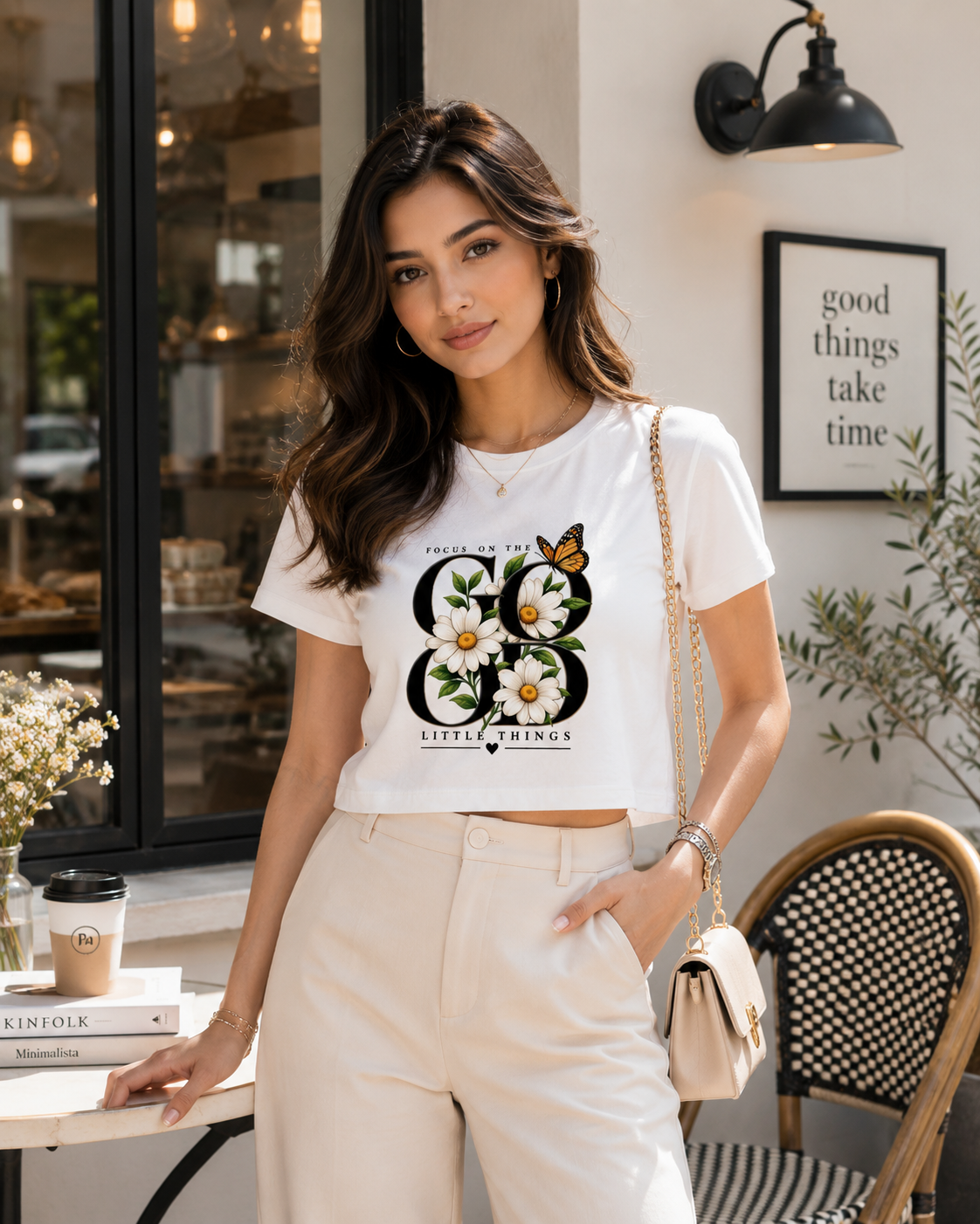 Focus On The Little Things Baby Tee | Cotton Stretch