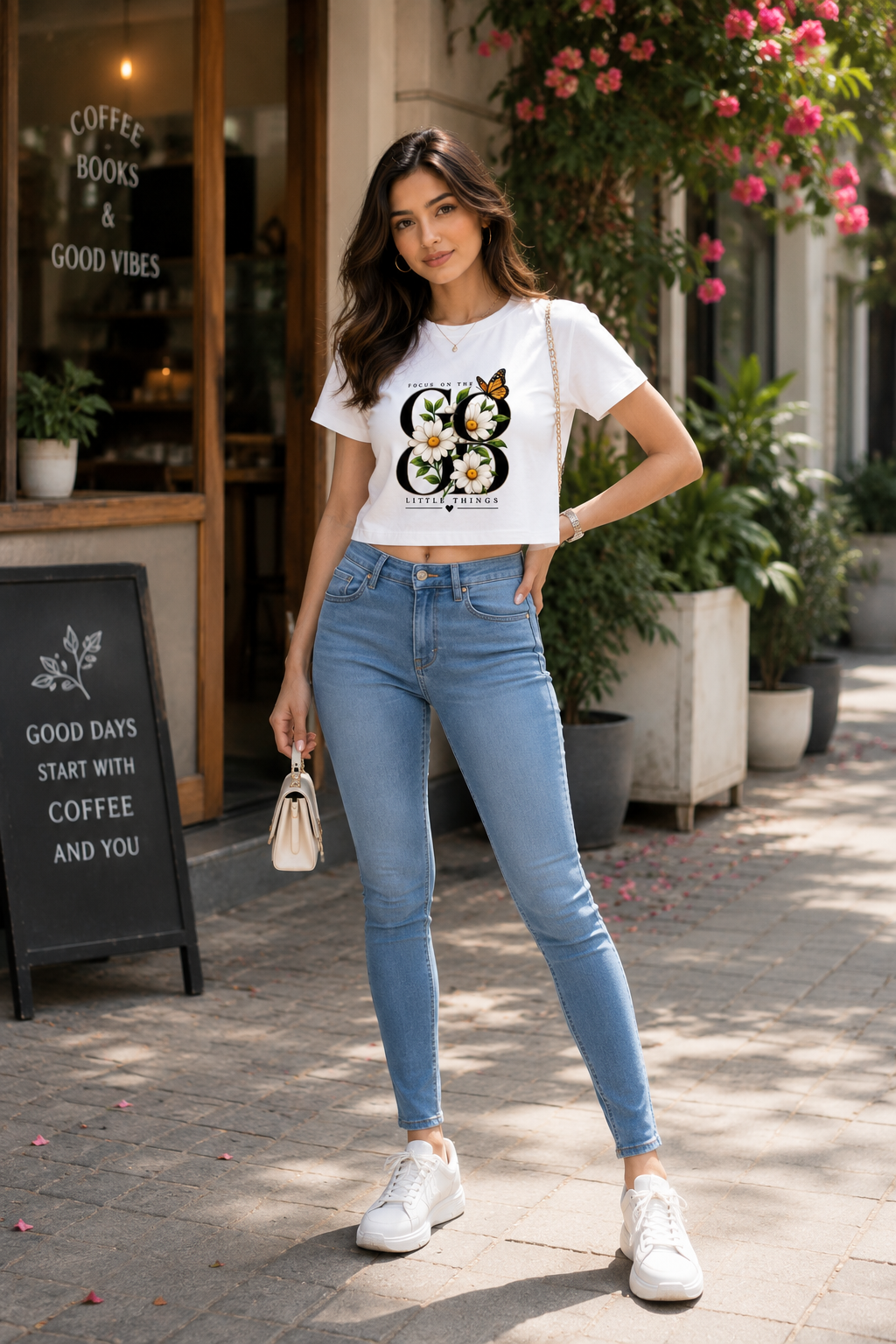 Focus On The Little Things Baby Tee | Cotton Stretch