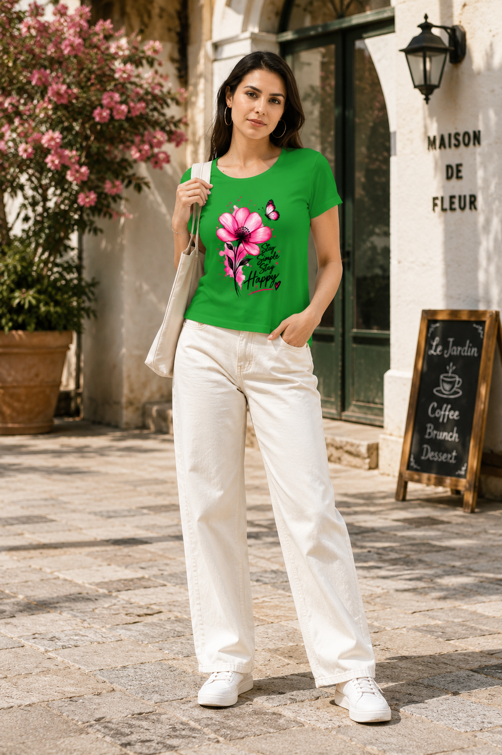 Women’s Flower Classic T-Shirt | 100% Cotton