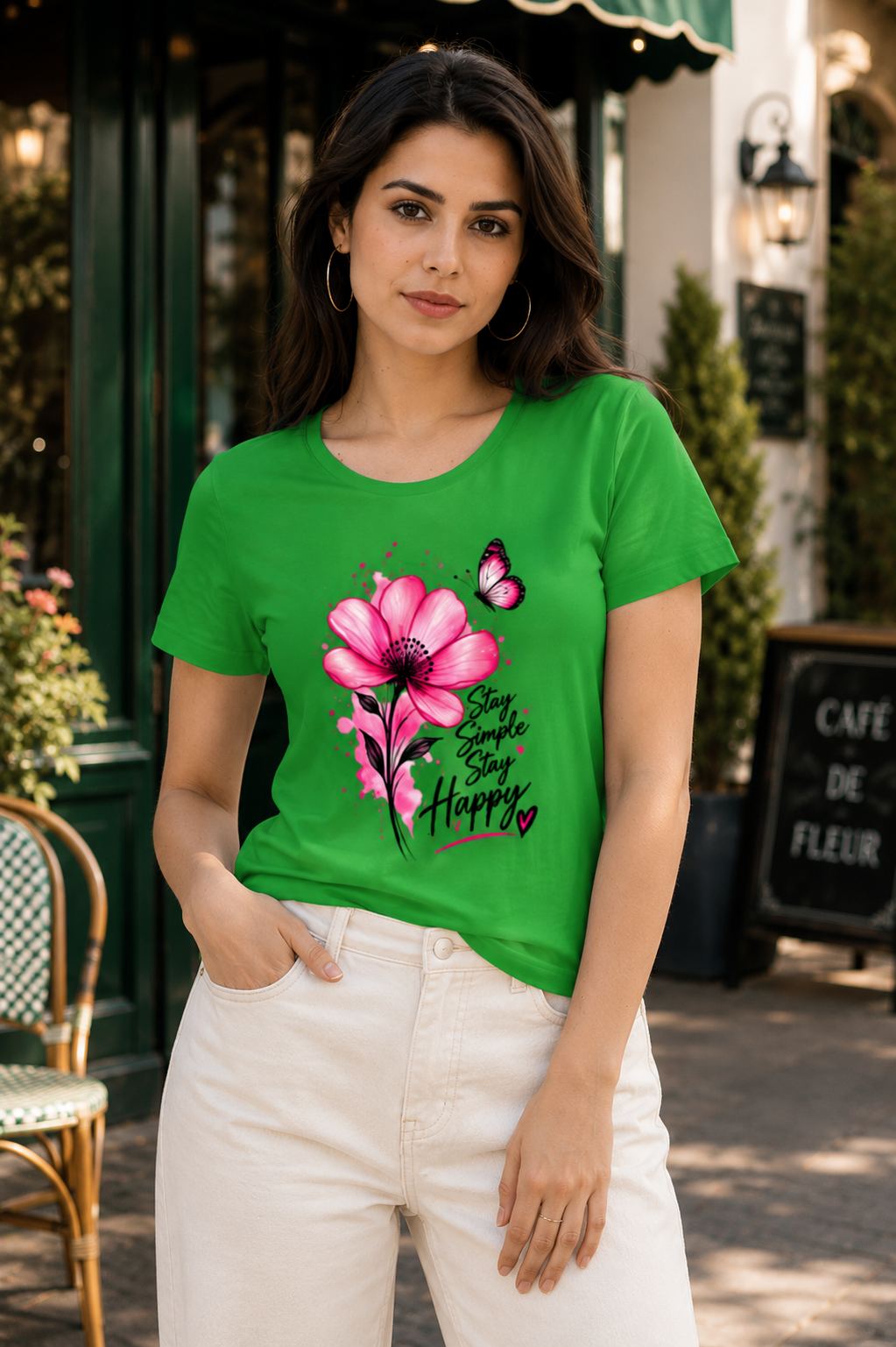 Women’s Flower Classic T-Shirt | 100% Cotton